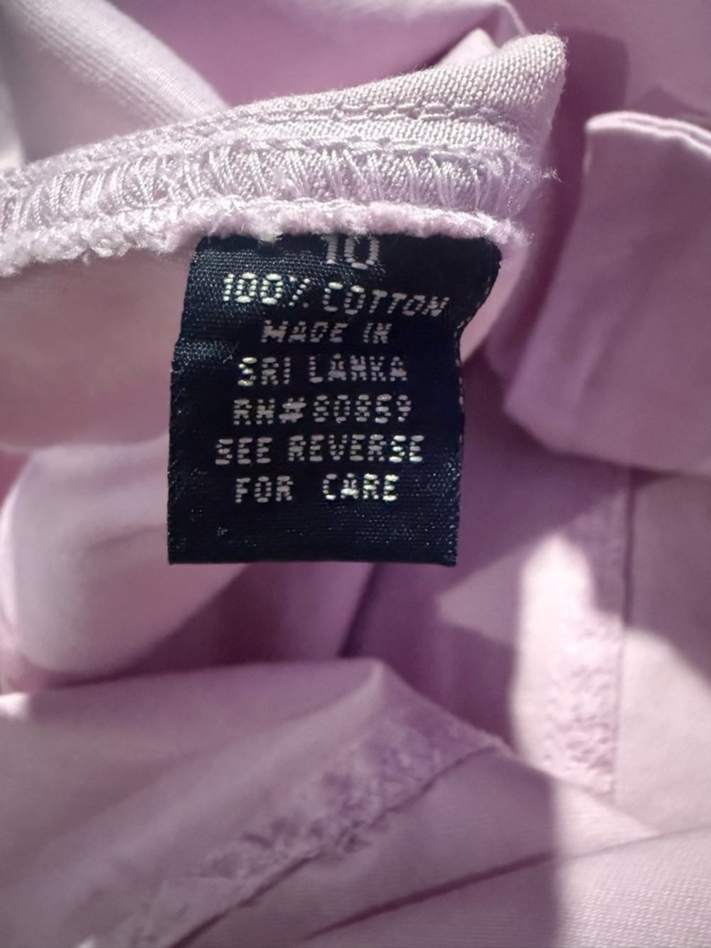 Champagne Lavender Denim Mini Skirt Size 10 Pastel Purple Grunge Goth O-Ring Y2K - Picture 9 of 10